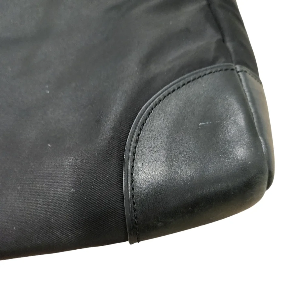Tumi Black Nylon Crossbody Laptop Case